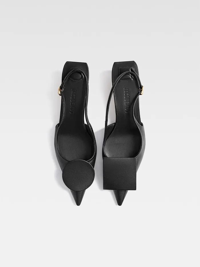 Women Shoes JACQUEMUS The Low Duelo Slingbacks Black Women Shoes JACQUEMUS The Low Duelo Slingbacks Black
