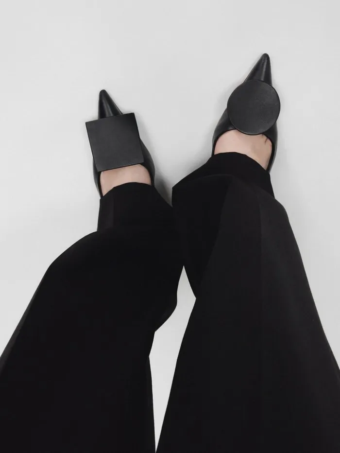 Women Shoes JACQUEMUS The Low Duelo Slingbacks Black Women Shoes JACQUEMUS The Low Duelo Slingbacks Black