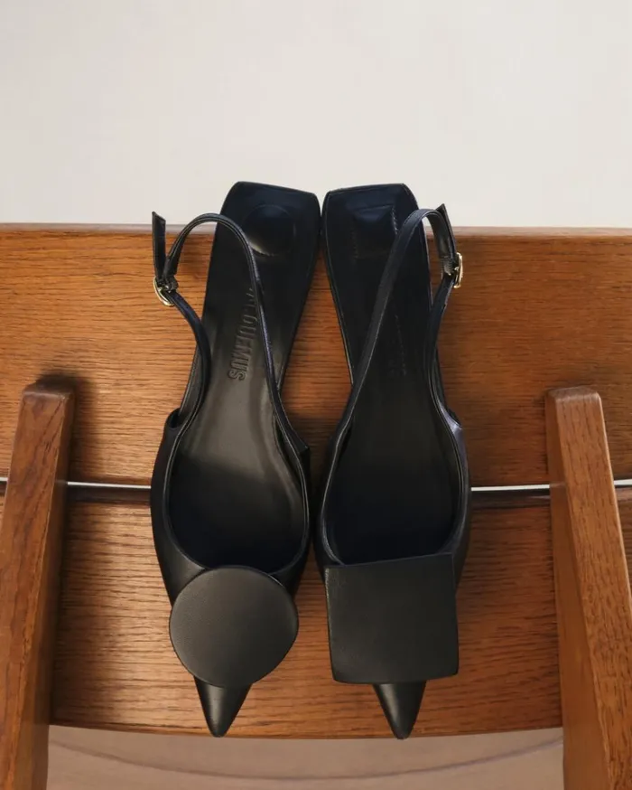 Women Shoes JACQUEMUS The Low Duelo Slingbacks Black Women Shoes JACQUEMUS The Low Duelo Slingbacks Black