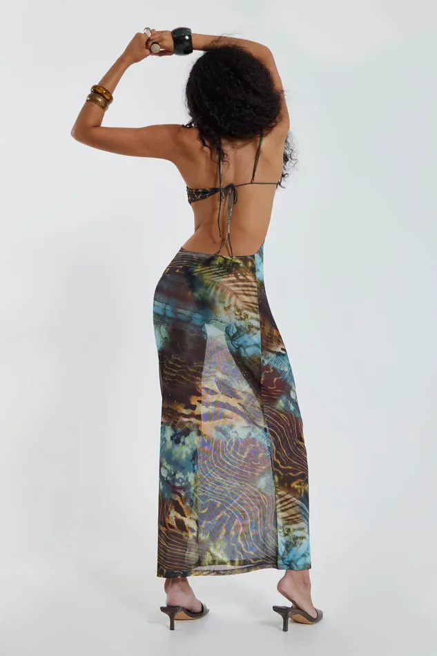 Women Shop Oceana Mesh Maxi Dress Dresses Jaded London