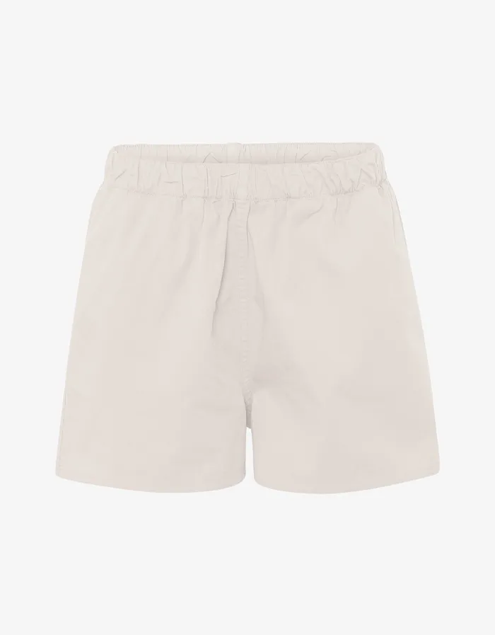 Women Shorts Colorfulstandard Women Organic Twill Shorts 8211 Ivory White