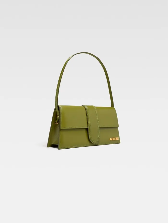 Women Shoulder Bags JACQUEMUS The Long Bambino Khaki