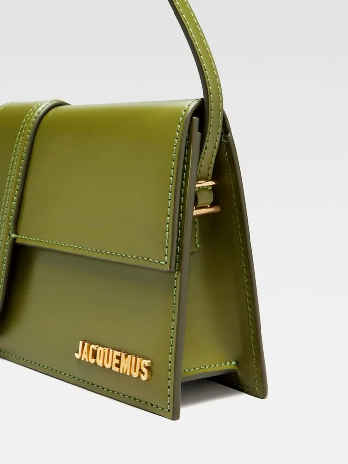 Women Shoulder Bags JACQUEMUS The Long Bambino Khaki