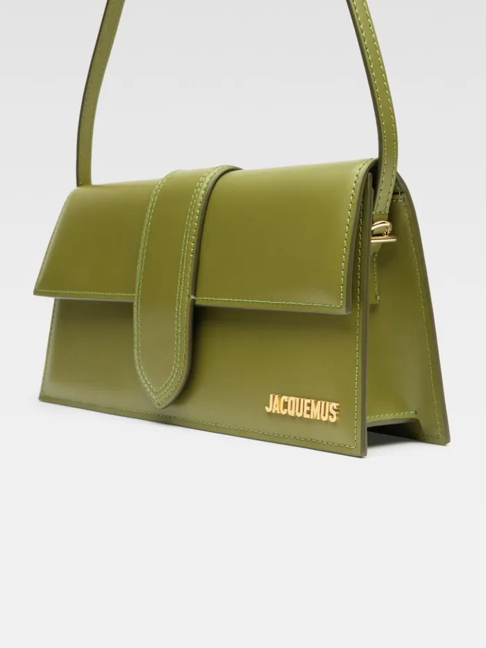 Women Shoulder Bags JACQUEMUS The Long Bambino Khaki