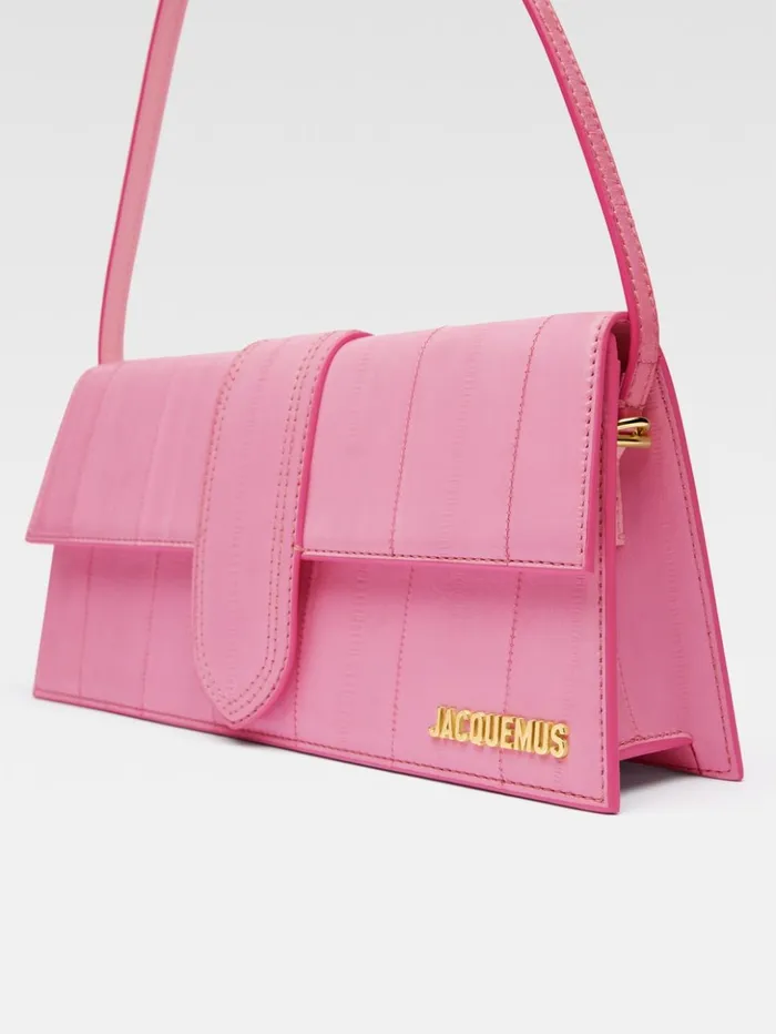 Women Shoulder Bags JACQUEMUS The Long Bambino Pale Pink Women Shoulder Bags JACQUEMUS The Long Bambino Pale Pink