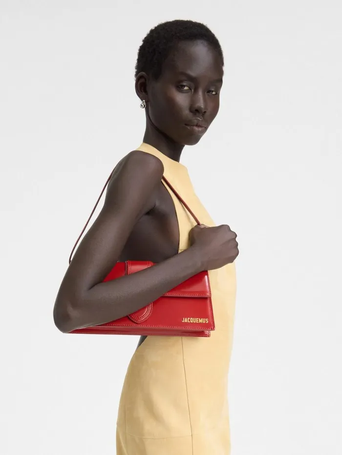 Women Shoulder Bags JACQUEMUS The Long Bambino Redgold Women Shoulder Bags JACQUEMUS The Long Bambino Redgold