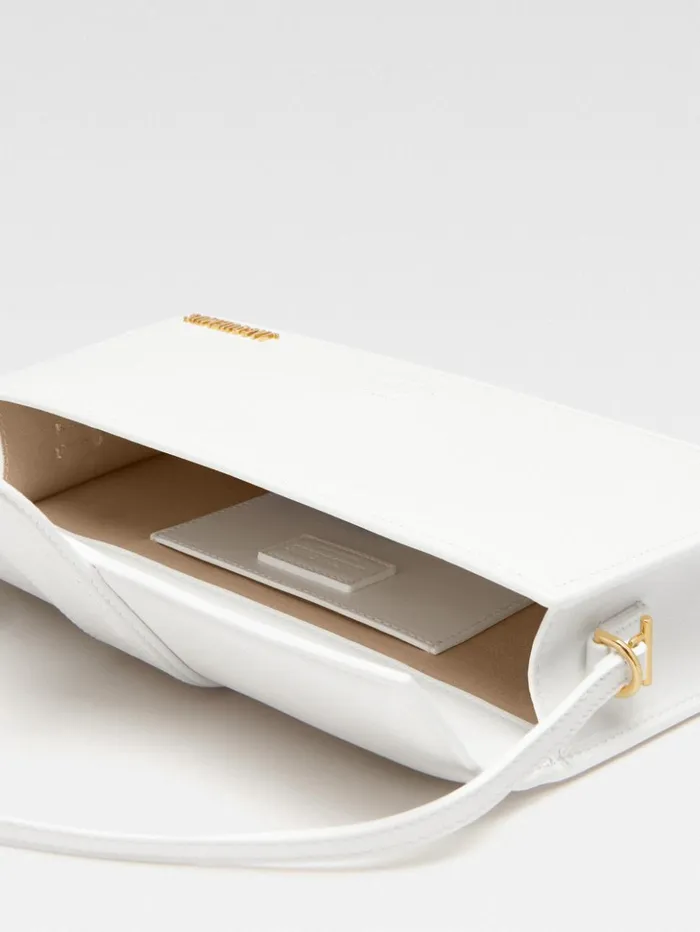 Women Shoulder Bags JACQUEMUS The Long Bambino White Women Shoulder Bags JACQUEMUS The Long Bambino White