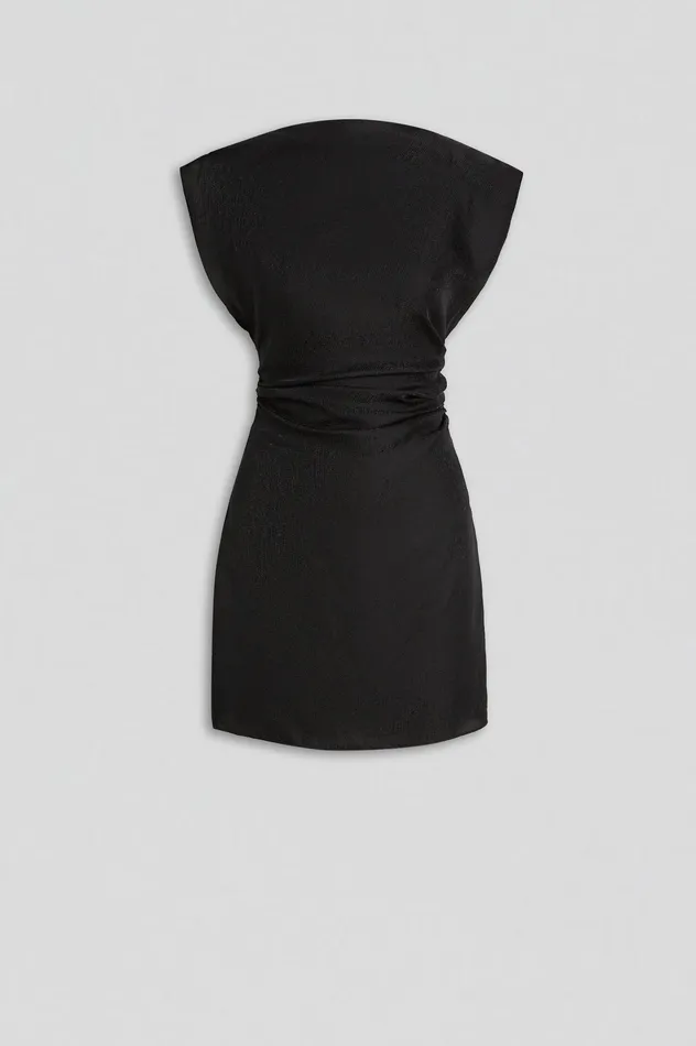 Women SILK JACQUARD MINI BLACK Dresses Scanlan Theodore Women SILK JACQUARD MINI BLACK Dresses Scanlan Theodore