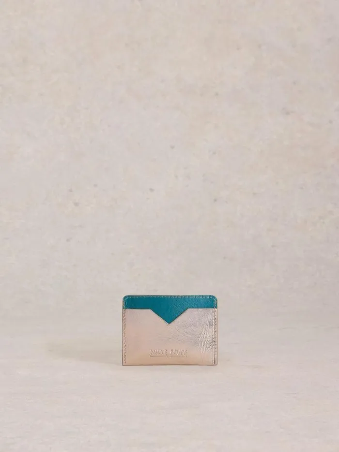 Women Sloane Card Holder Coloured Metallic White Stuff Bags and Purses