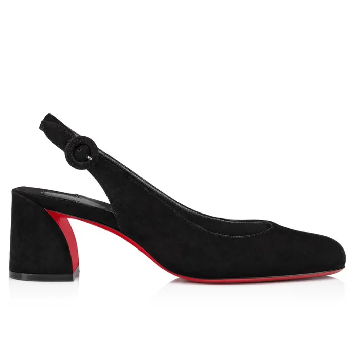 Women So Jane Sling 55 Mm Sling Back Pumps 8211 Veau Velours 8211 Black Christian Louboutin Pumps