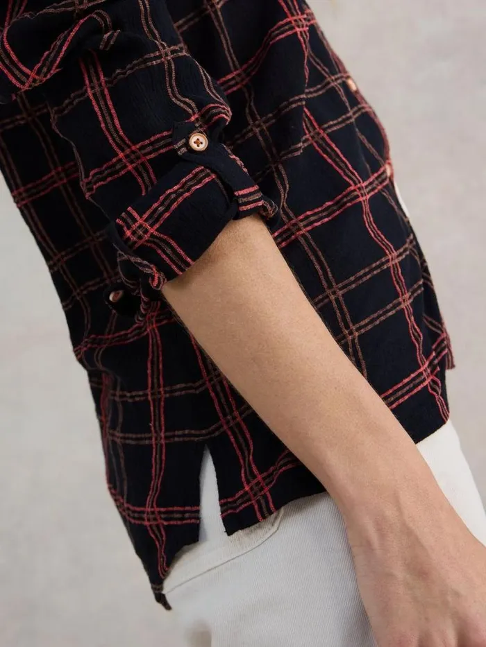 Women Sophie Cotton Organic Shirt Black Multi White Stuff Shirts and Blouses Women Sophie Cotton Organic Shirt Black Multi White Stuff Shirts and Blouses