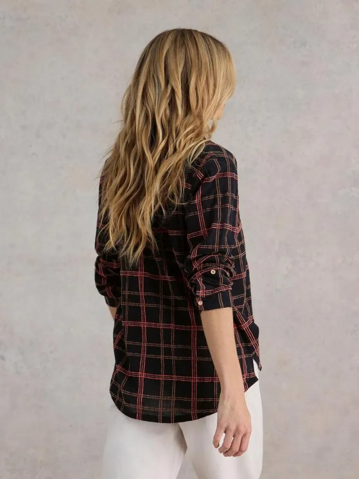 Women Sophie Cotton Organic Shirt Black Multi White Stuff Shirts and Blouses Women Sophie Cotton Organic Shirt Black Multi White Stuff Shirts and Blouses