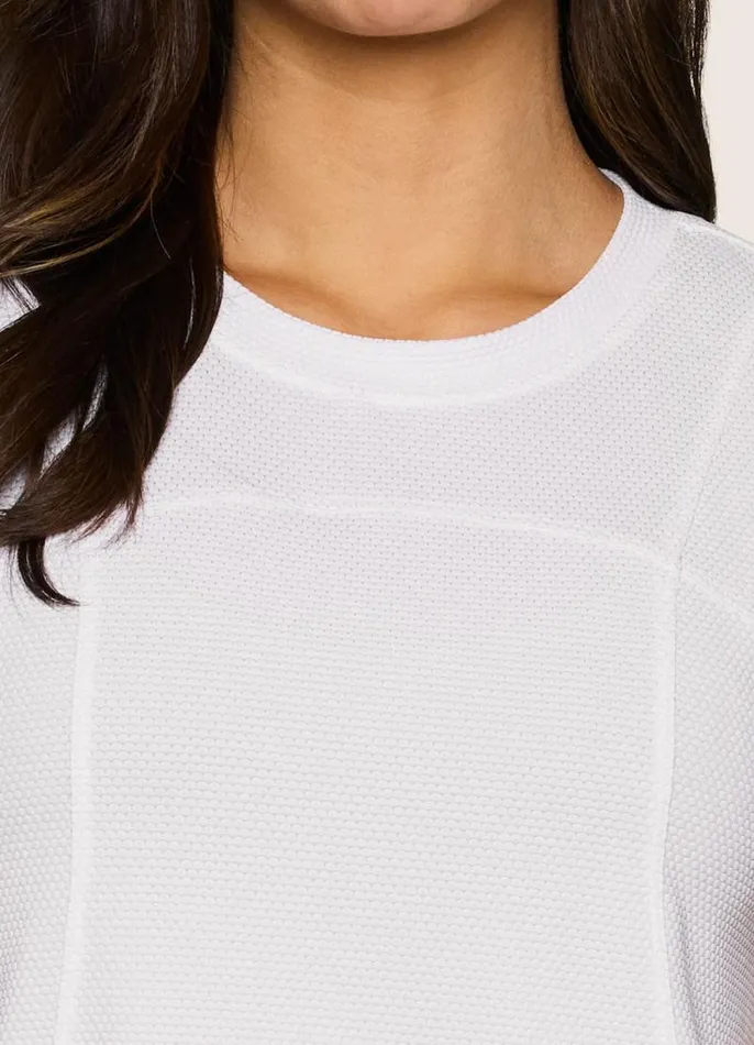 Women Sprinter Mesh Running Tee White RBX Active TShirts