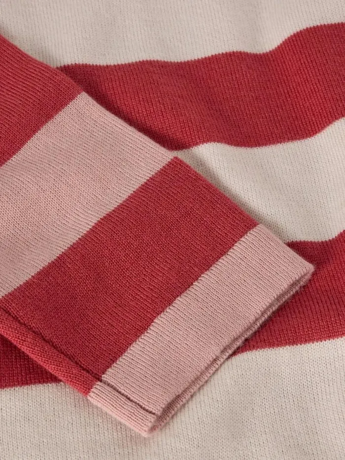 Women STRIPE V NECK MERINO JUMPER Plum Multi White Stuff Knitwear Women STRIPE V NECK MERINO JUMPER Plum Multi White Stuff Knitwear