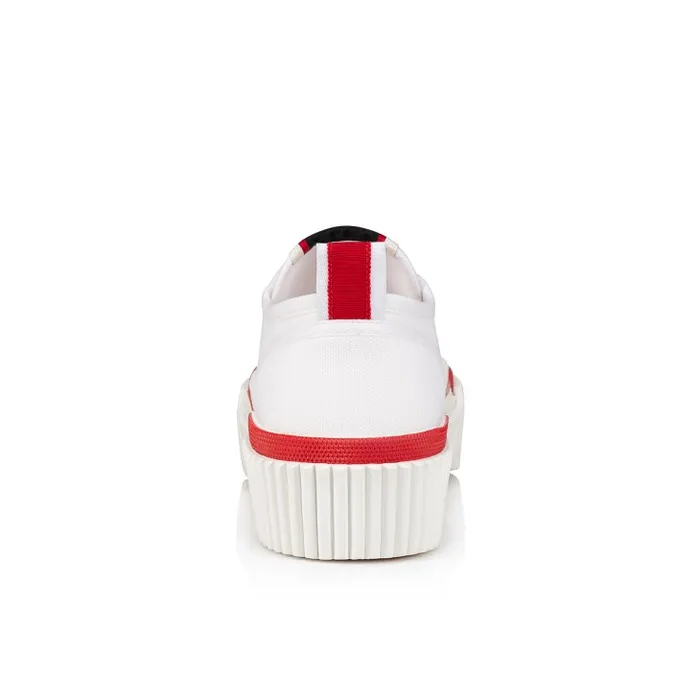 Women Super Pedro 40mm Sneakers 8211 Olona Canva 8211 White Christian Louboutin Sneakers
