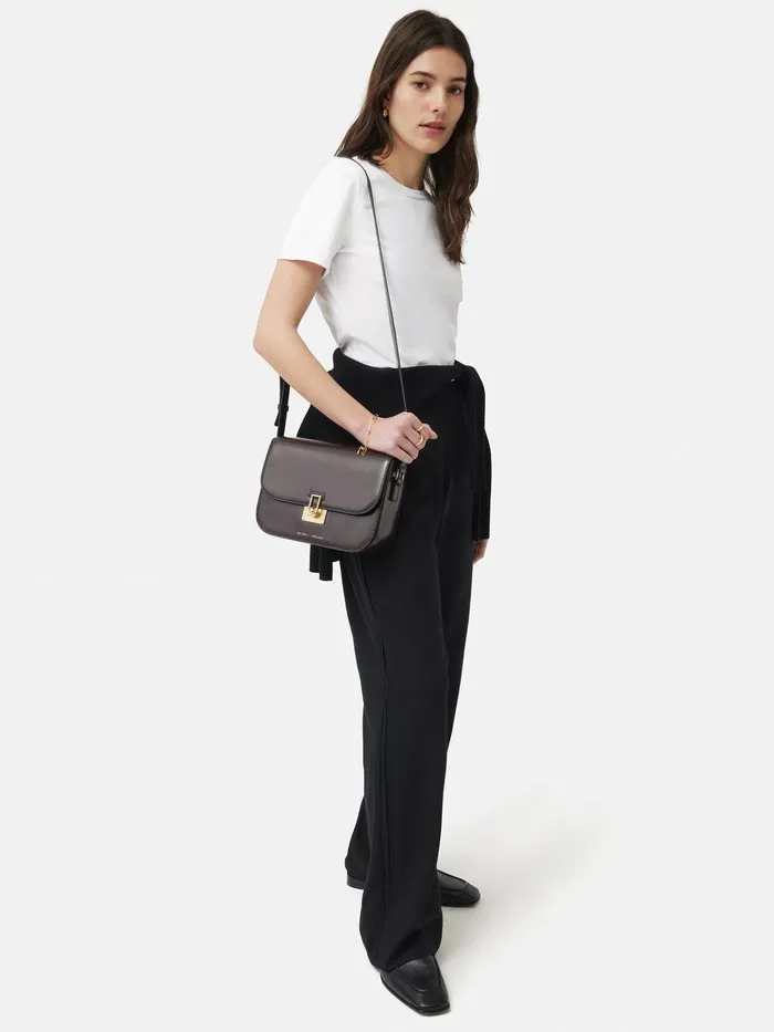 Women Supima Cotton Crew Neck Tee White Jigsaw Shirts and Tops