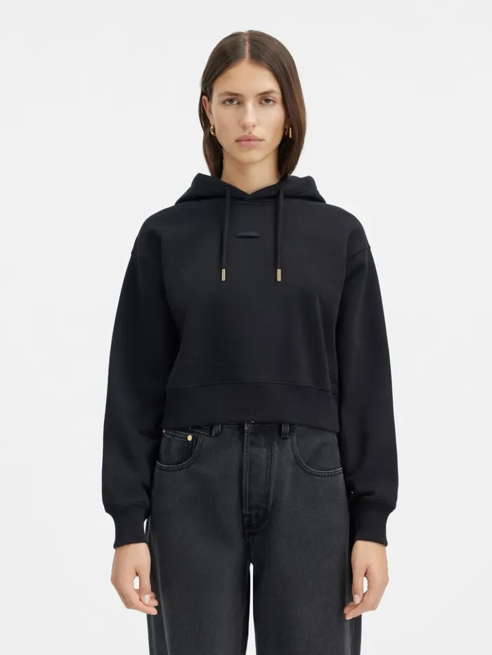 Women Sweatshirts and Joggings JACQUEMUS The Gros Grain Hoodie Black