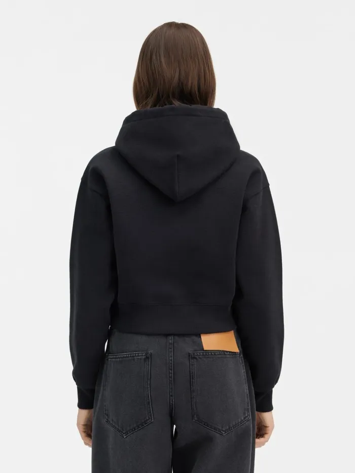 Women Sweatshirts and Joggings JACQUEMUS The Gros Grain Hoodie Black Women Sweatshirts and Joggings JACQUEMUS The Gros Grain Hoodie Black