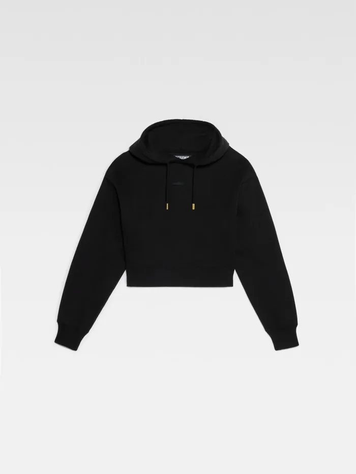 Women Sweatshirts and Joggings JACQUEMUS The Gros Grain Hoodie Black Women Sweatshirts and Joggings JACQUEMUS The Gros Grain Hoodie Black