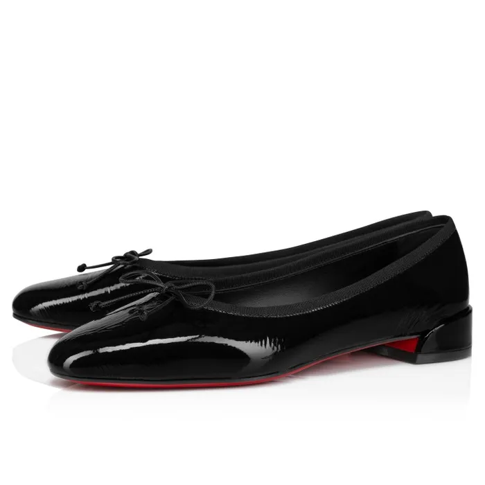 Women Sweetie Jane Ballerinas 8211 Vog Patent Leather 8211 Black Christian Louboutin Flats and Loafers