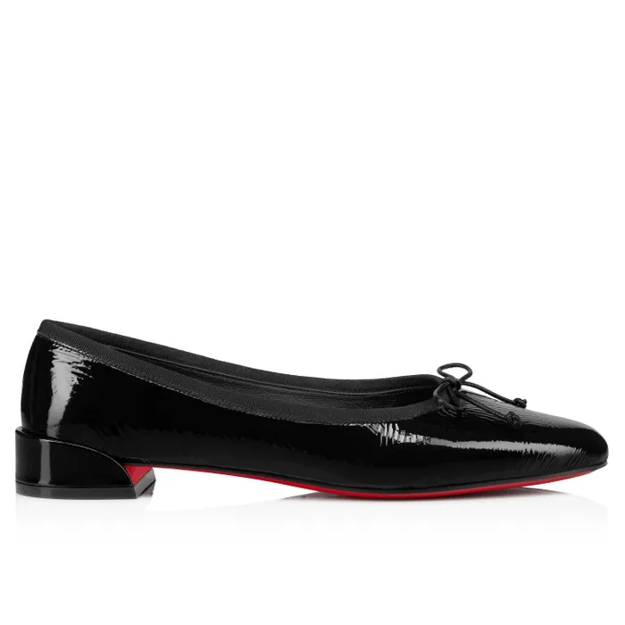 Women Sweetie Jane Ballerinas 8211 Vog Patent Leather 8211 Black Christian Louboutin Flats and Loafers