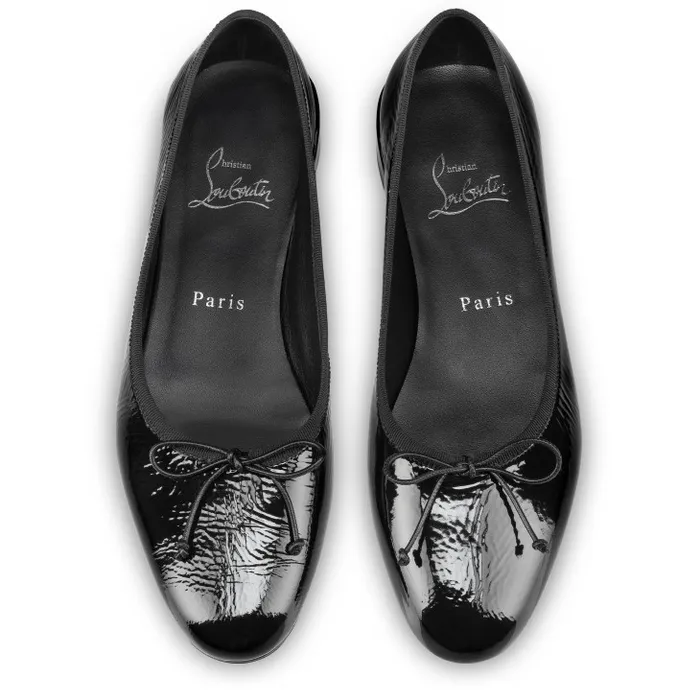 Women Sweetie Jane Ballerinas 8211 Vog Patent Leather 8211 Black Christian Louboutin Flats and Loafers