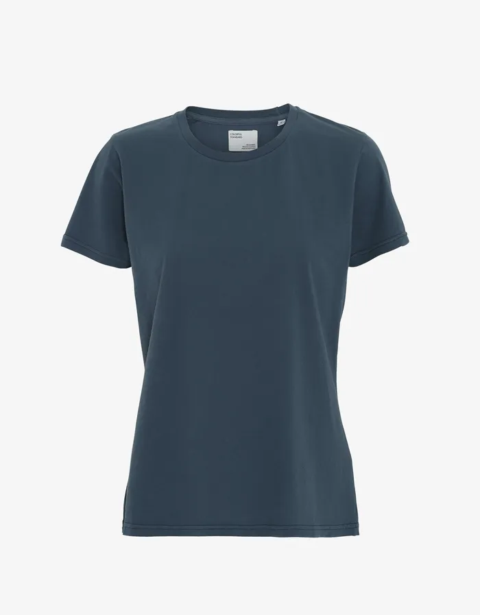 Women TShirts Colorfulstandard Women Light Organic Tee 8211 Petrol Blue
