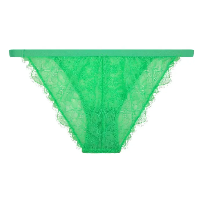 Women Tanga Briefs Love Stories Wild Rose Briefs Bright Green