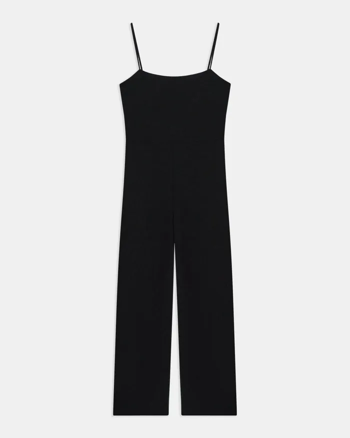 Women Theory Pants Cami Jumpsuit In Admiral Crepe Black