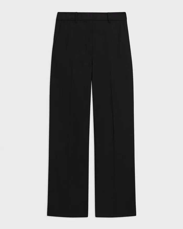 Women Theory Pants Straight Pant In Gabardine Black
