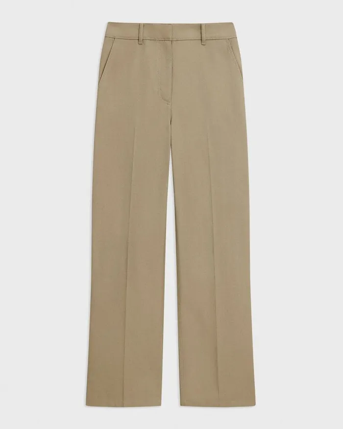 Women Theory Pants Straight Pant In Gabardine Light Pavement