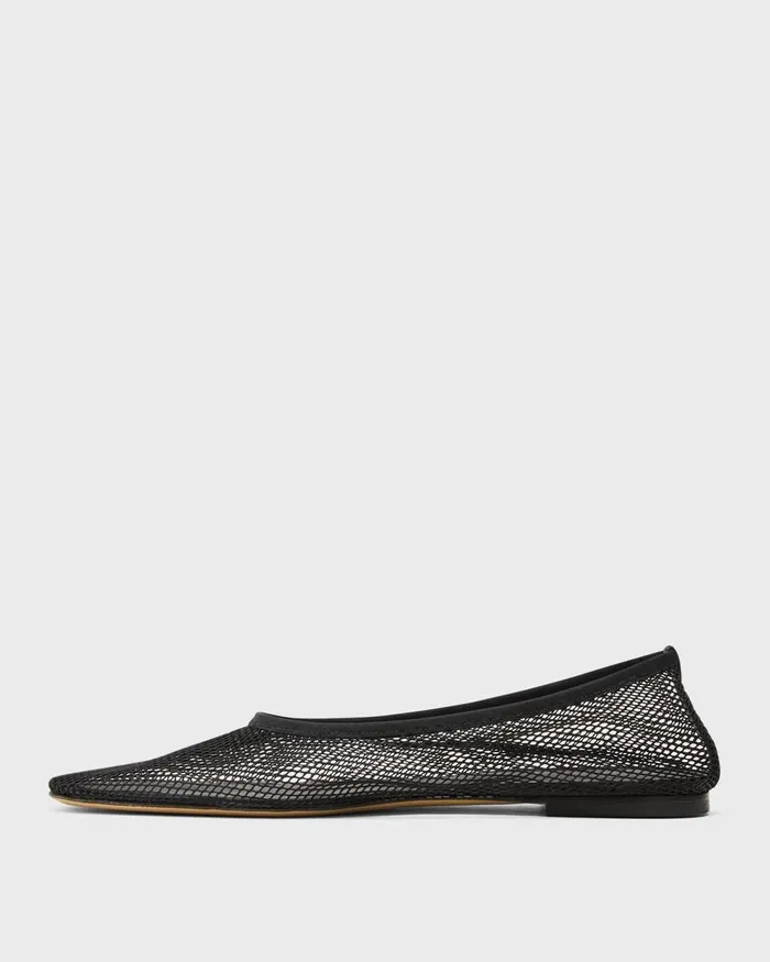 Women Theory Shoes Ballet Flat In Mesh Black