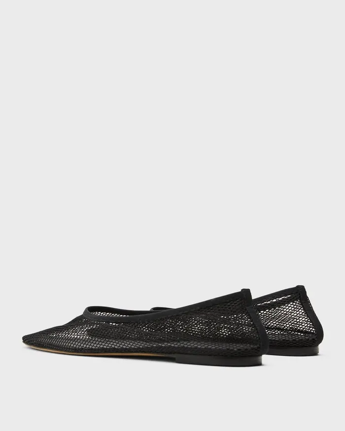 Women Theory Shoes Ballet Flat In Mesh Black