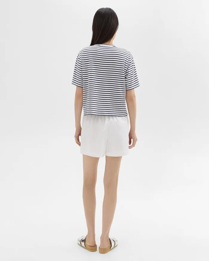 Women Theory Shorts Boxer Short In Good Cotton White