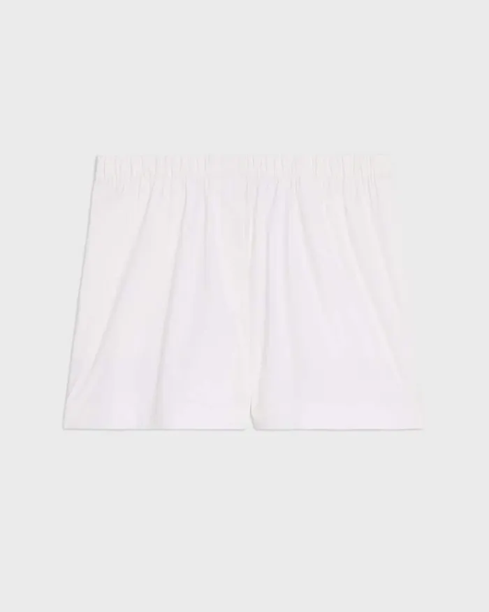 Women Theory Shorts Boxer Short In Good Cotton White