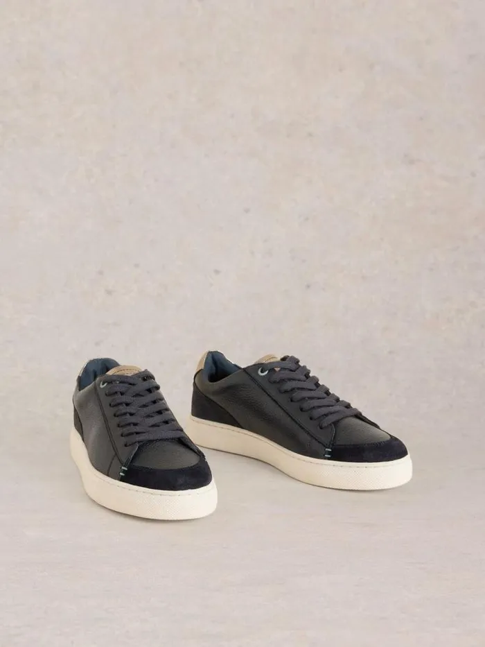 Women Toni Leather Flat Trainer Navy Multi White Stuff Trainers Women Toni Leather Flat Trainer Navy Multi White Stuff Trainers