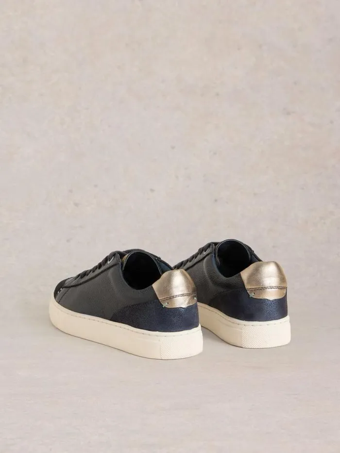 Women Toni Leather Flat Trainer Navy Multi White Stuff Trainers Women Toni Leather Flat Trainer Navy Multi White Stuff Trainers