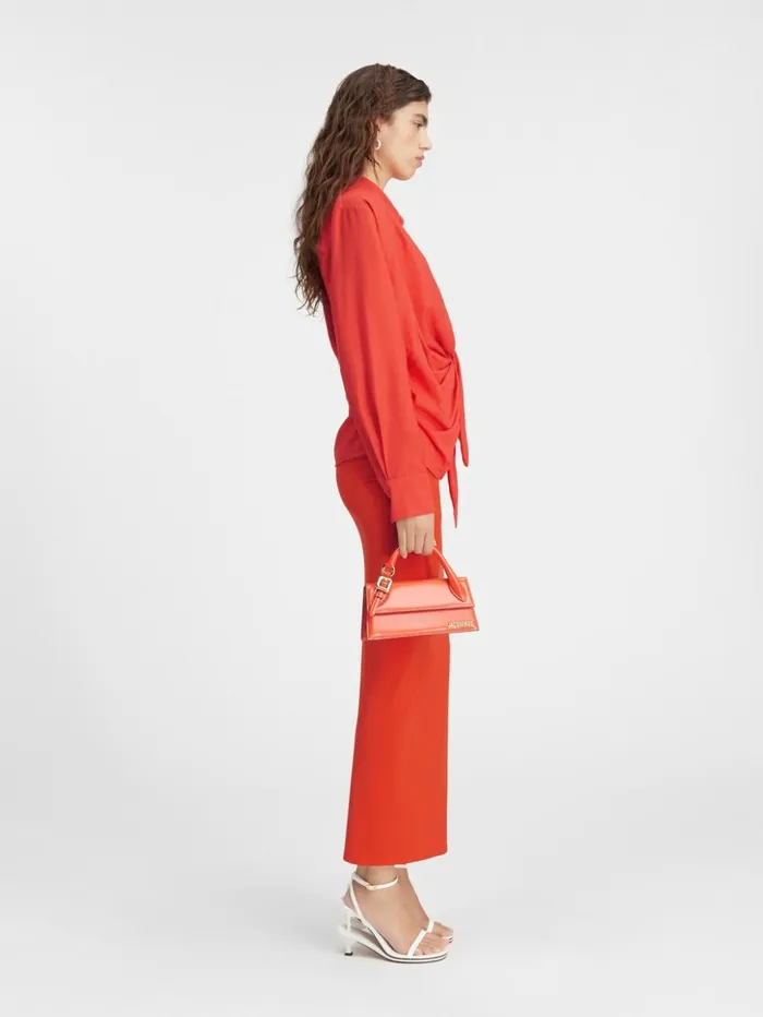 Women Tops and Shirts JACQUEMUS The Bahia Shirt Orange Women Tops and Shirts JACQUEMUS The Bahia Shirt Orange