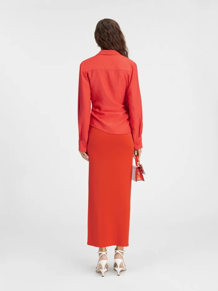 Women Tops and Shirts JACQUEMUS The Bahia Shirt Orange Women Tops and Shirts JACQUEMUS The Bahia Shirt Orange