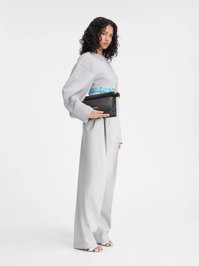 Women Tops and Shirts JACQUEMUS The Casaco Top Light Grey Women Tops and Shirts JACQUEMUS The Casaco Top Light Grey