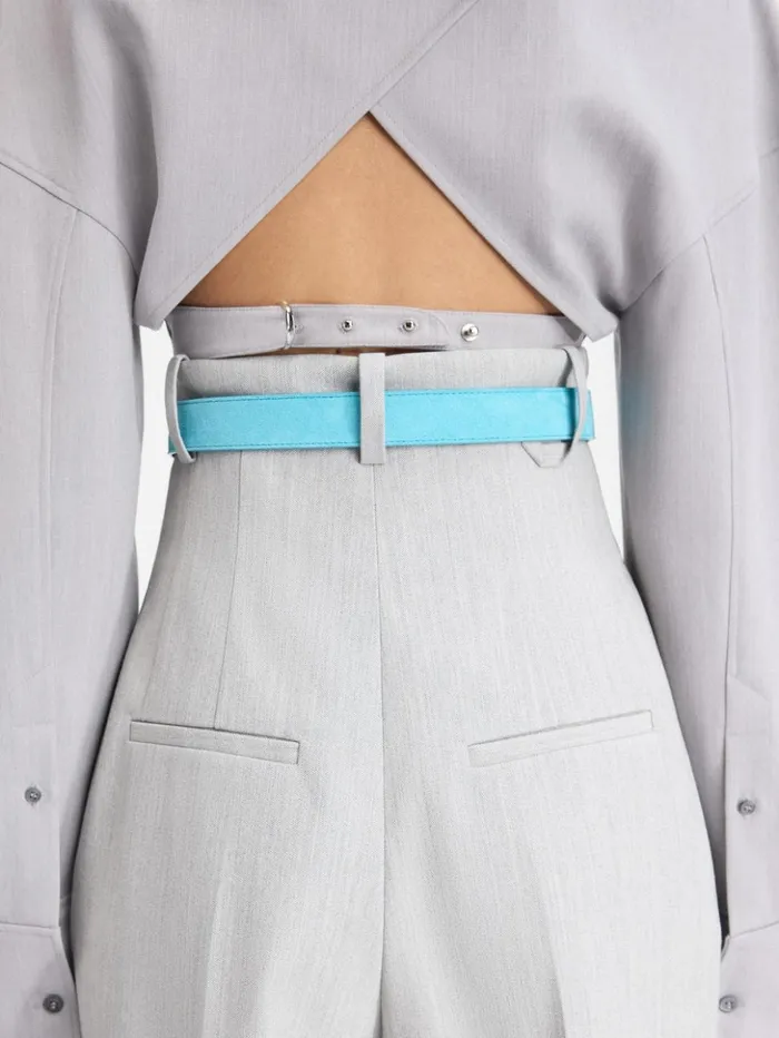 Women Tops and Shirts JACQUEMUS The Casaco Top Light Grey Women Tops and Shirts JACQUEMUS The Casaco Top Light Grey