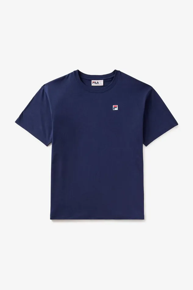 Women Tops and TShirts Fila Classic Relaxed Tee 400 Fila Navy