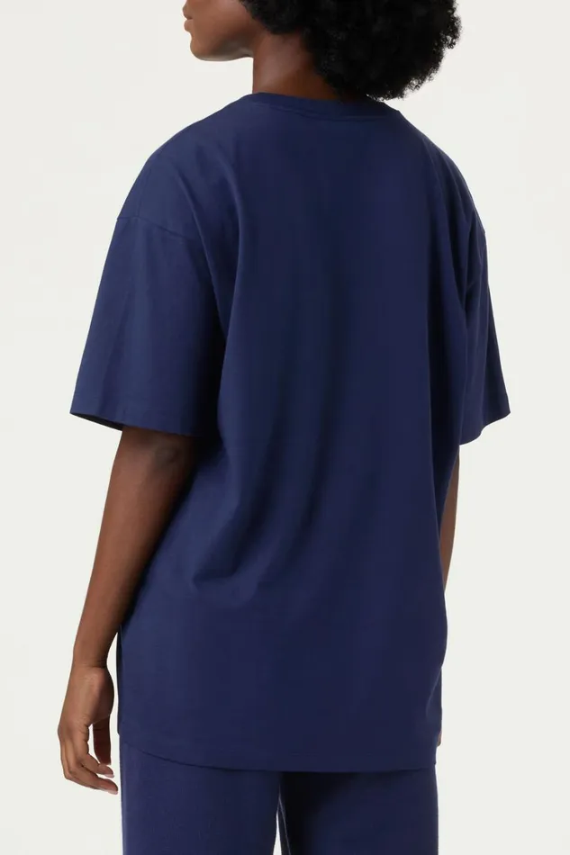Women Tops and TShirts Fila Classic Relaxed Tee 400 Fila Navy Women Tops and TShirts Fila Classic Relaxed Tee 400 Fila Navy