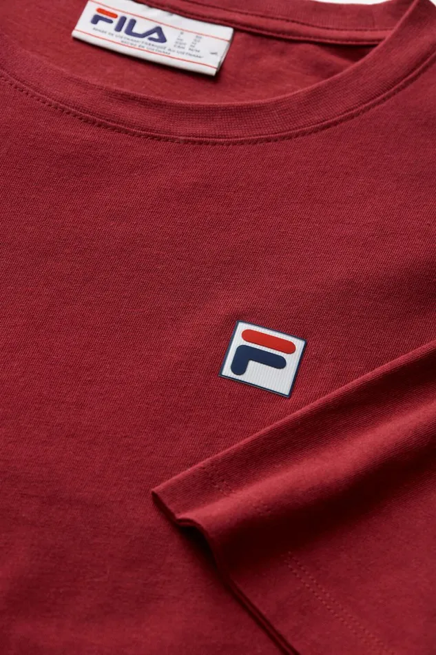 Women Tops and TShirts Fila Classic Relaxed Tee 601 Tibetan Red Women Tops and TShirts Fila Classic Relaxed Tee 601 Tibetan Red