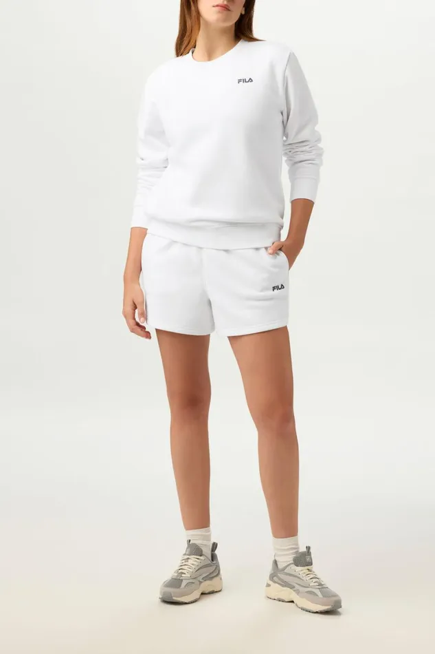 Women Tops and TShirts Fila Sportstyle Linear Logo Long Sleeve Crew Women Tops and TShirts Fila Sportstyle Linear Logo Long Sleeve Crew