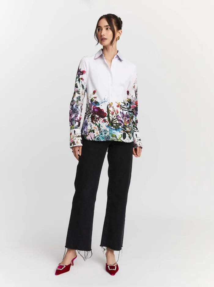 Women Tops Robert Graham PRISCILLA SHIRT White