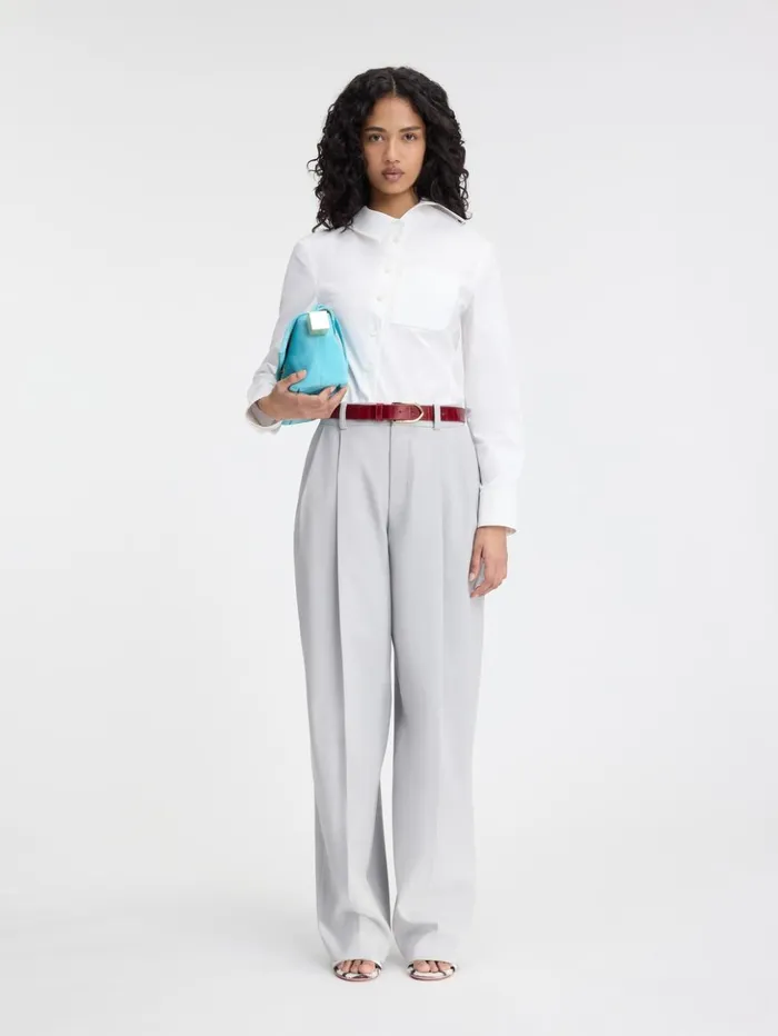 Women Trousers and Shorts JACQUEMUS The Curzio Pants Light Grey