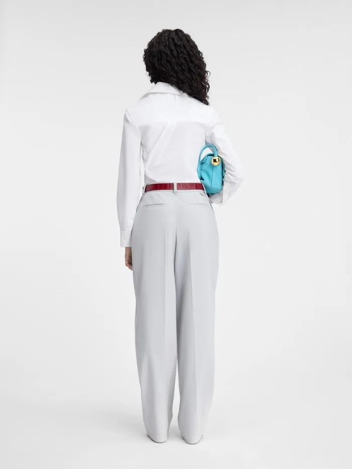 Women Trousers and Shorts JACQUEMUS The Curzio Pants Light Grey Women Trousers and Shorts JACQUEMUS The Curzio Pants Light Grey