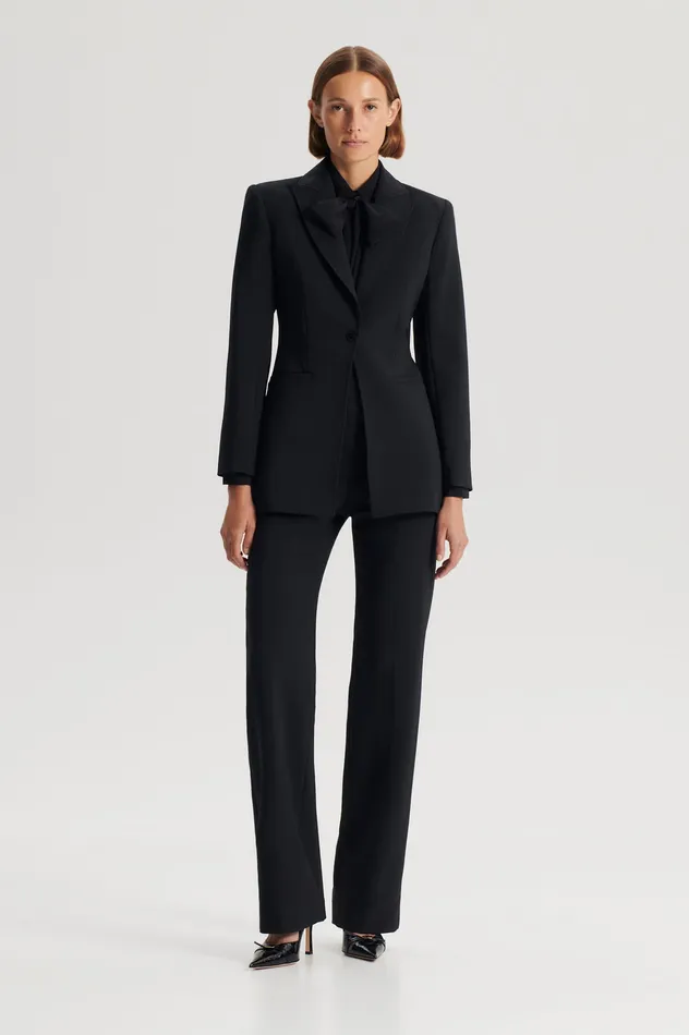 Women Trousers Scanlan Theodore TAILORED HIGH WAIST TROUSER BLACK
