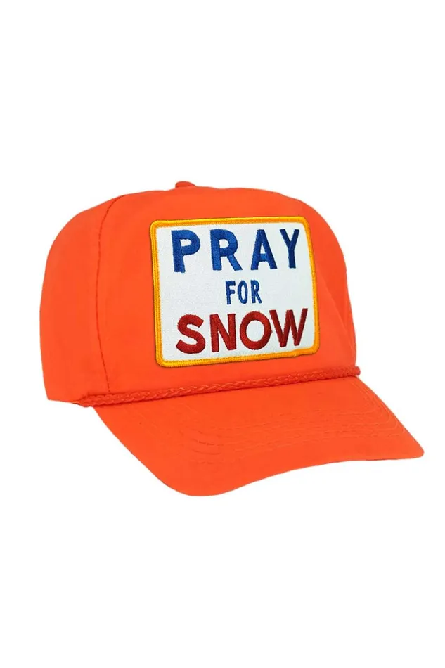 Women Trucker Hats Aviator Nation PRAY FOR SNOW 8211 VINTAGE NYLON TRUCKER HAT